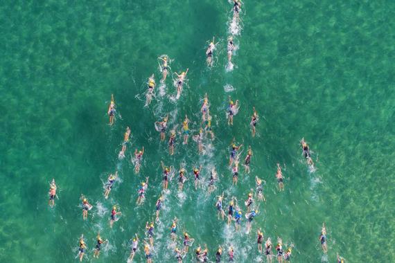 Sunny Coasters Dominate Ocean Swim