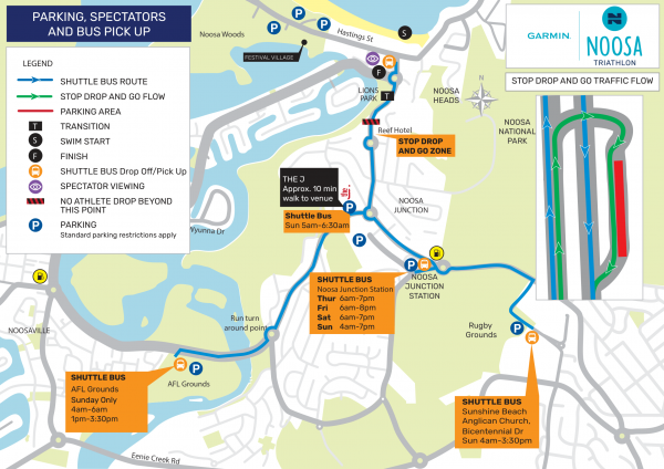 NoosaTri26 Parking Spectators BusMap 1